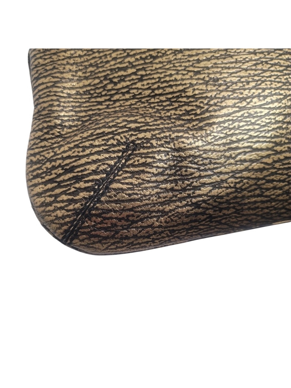 YVES SAINT LAURENT Metallic Gold Textured Leather Hobo Bag - Archival YSL - Picture 10 of 15